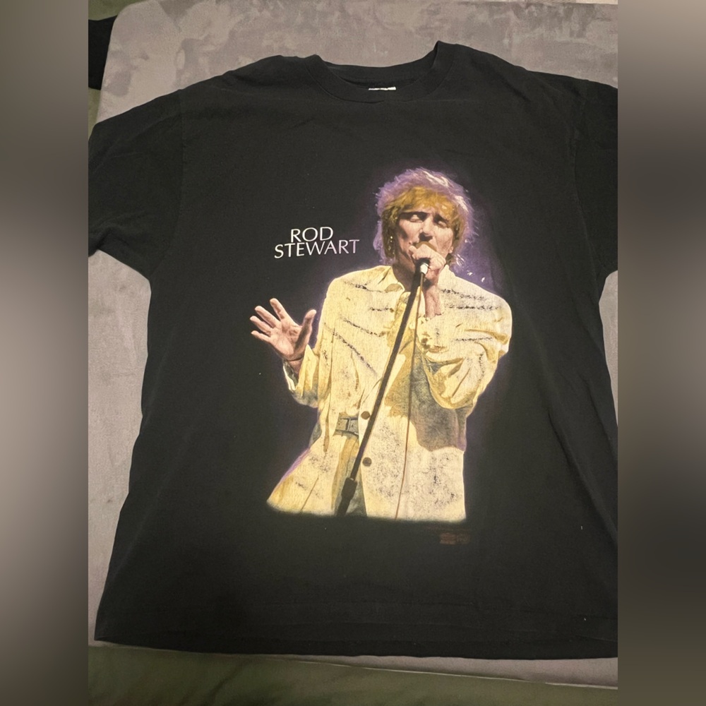 Black Rod Stewart Graphic T-Shirt
